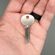 10x Ilco 1073A Padlock Key Blanks Fraim Nickel Plated NOS 1