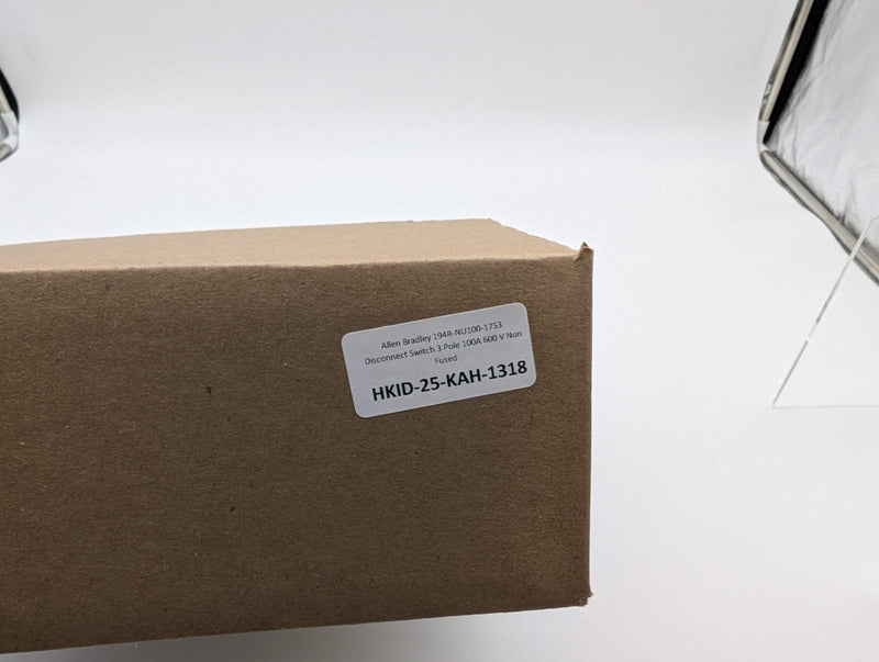Allen Bradley 194R-NU100-1753 Disconnect Switch 3 Pole 100A 600 V Non Fused 9