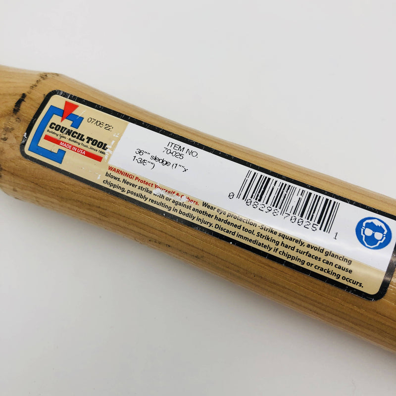 1x Council Tool 70-025 Replacement Handle Hickory 36in Sledge Replaced 70-36SL-B 2