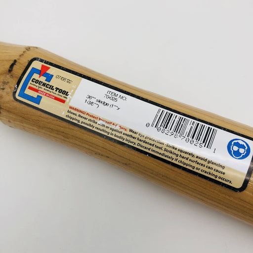 1x Council Tool 70-025 Replacement Handle Hickory 36in Sledge Replaced 70-36SL-B 2