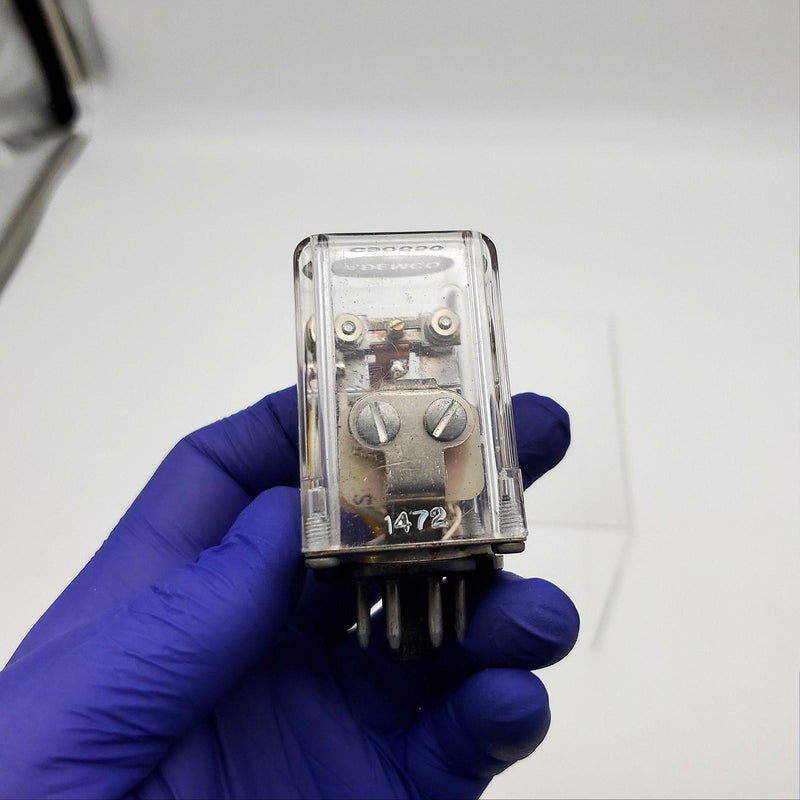 Ademco C90650 Relay Crystal Case 2-3/4"L x 1-3/8" x 1-3/8" USA Made Vintage 4