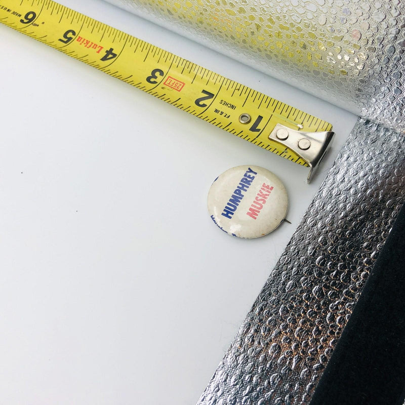 Hubert Humphrey Muskie Button 1" Pinback Political Campaign President Vintage 9