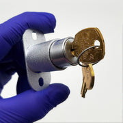 National Showcase Door Lock 1" Cylinder C8042 Keyed C415A Dull Chrome 5 Disc NOS 1