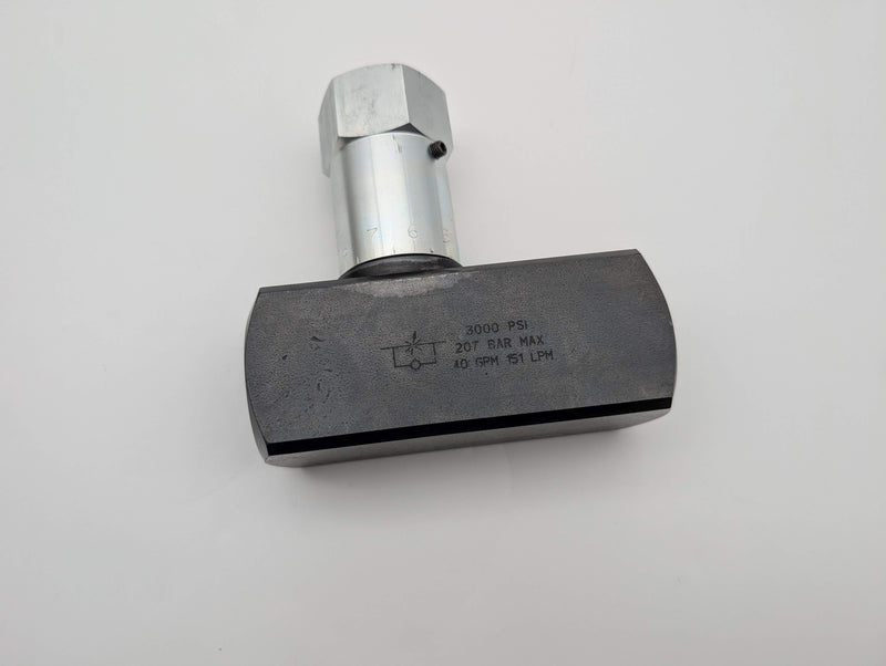 Parker F1620S Hydraulic Control Valve SAE-16 Port 1-5/16"-12 Thread 3,000 PSI