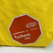 Dupont Tychem 2000 Hazmat Coverall Suit 3XL Hooded Yellow QC122BYL3X001200 1pk 2
