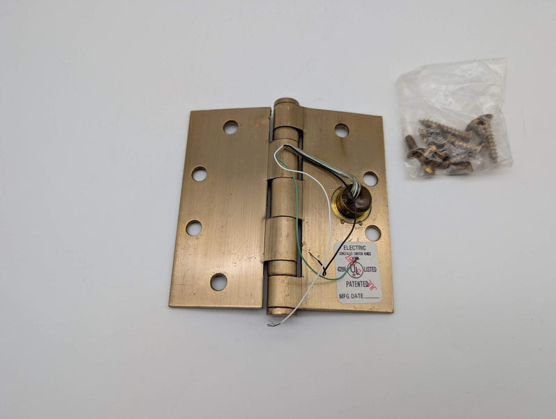 Hager BB1191-EMN Hinge 4.5" x 4.5" Satin Bronze Electro-Magnetic Monitor