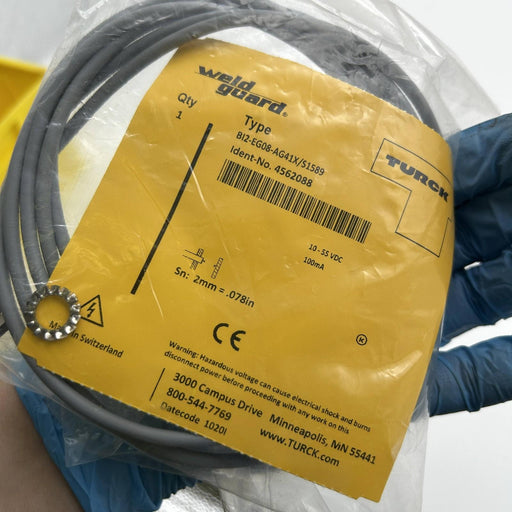 Turck B12-EG08-AG41X/S1589 Inductive Sensor 4562088 Weld Guard 2mm 10-55 VDC 2