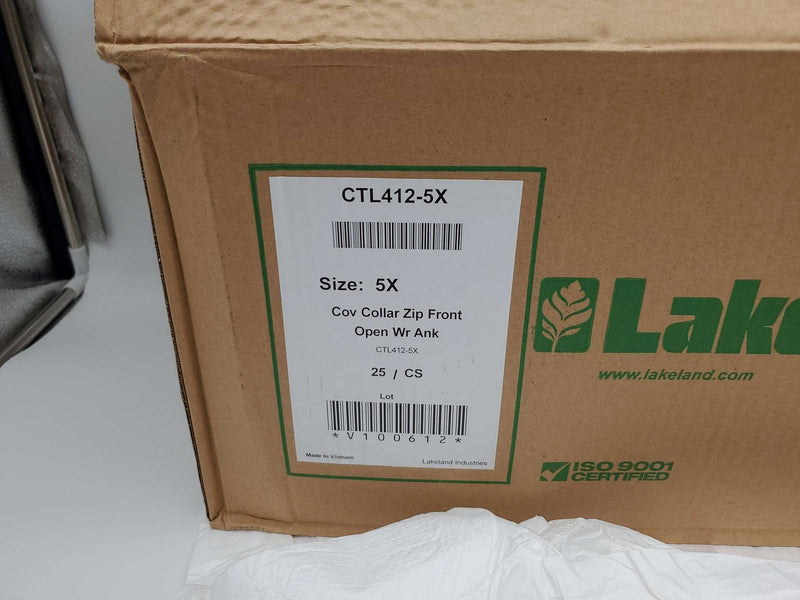 Lakeland Micromax Zip Front Coverall 5XL CTL412 for Dirt Grease & Grime 25 Pack 2