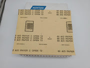 Norton Sand Paper Sheets 60 Grit Coarse 11" x 9" Aluminum Oxide Pack of 50 3