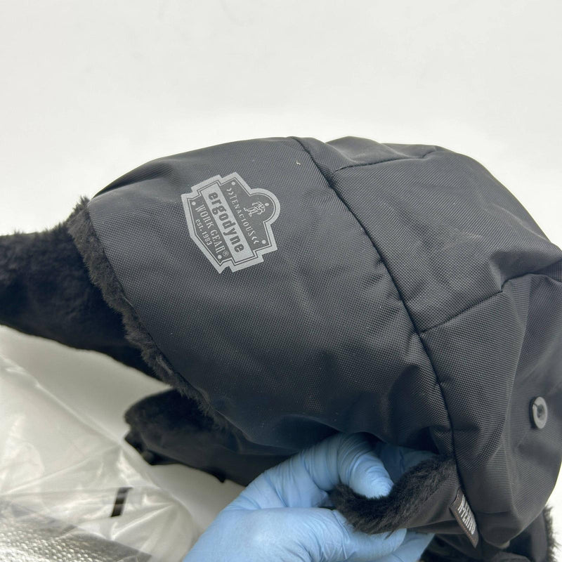 Ergodyne N-Ferno 6802Z Trapper Hat Zippered Black L / XL w/ Bump Cap PN 16859 5