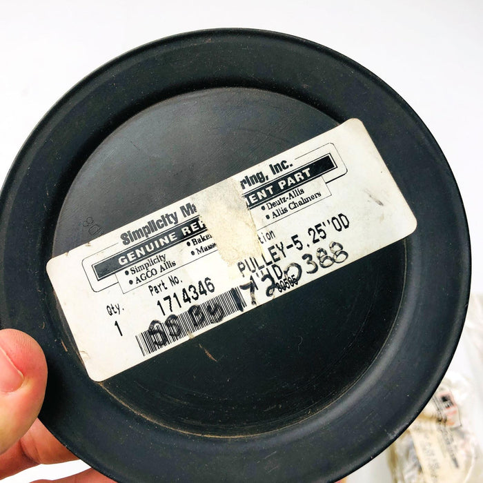 Simplicity 1714346 Pulley 5.25 OD x 1.0 ID OEM NOS Replaced by 1720388SM