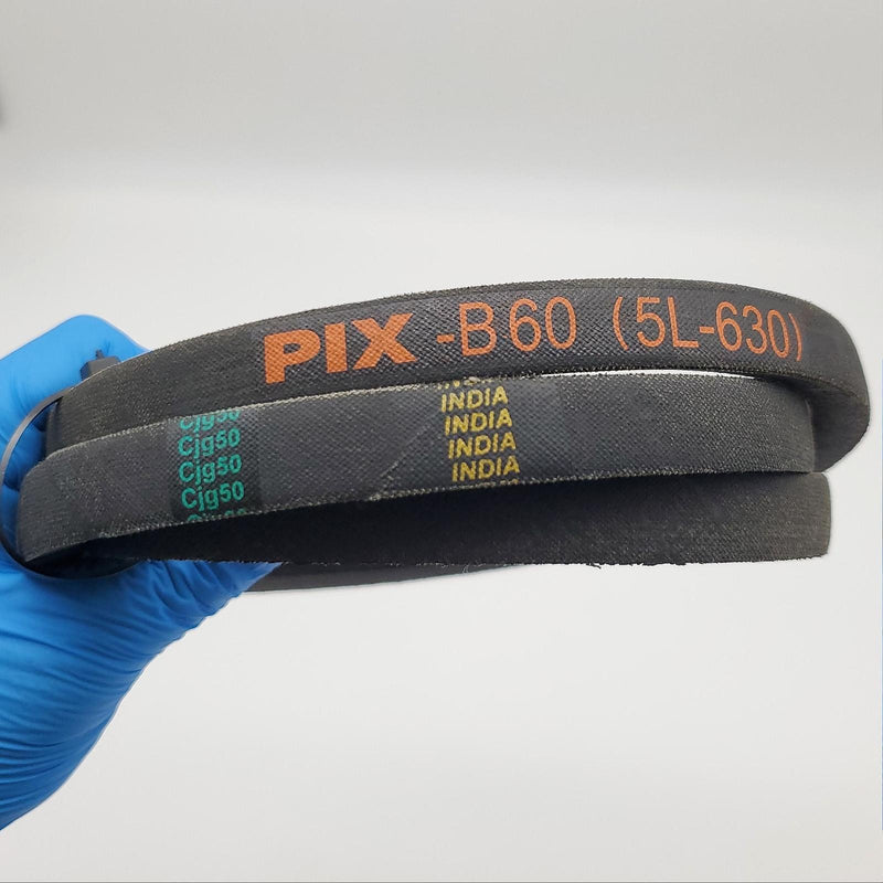 Pix B60 Belt 5/8" Width 63" Length 5L-630 V-Belt 3