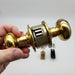 Schlage Door Knob Privacy Lock Bright Brass Georgian 2-3/4" Backset A30D 4