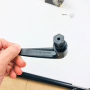 Mopar 83500213 Handle Black Plastic W Spring Screw OEM NOS Pt No 10244120 2