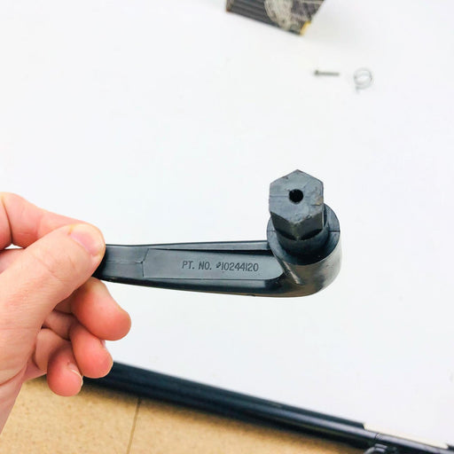 Mopar 83500213 Handle Black Plastic W Spring Screw OEM NOS Pt No 10244120 2