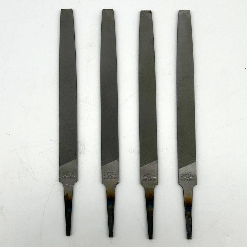 Nicholson 6" Flat Double / Single Cut Smooth File 03533N Rectangular w/ Tang 4pk
