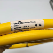 Cooper X8992-7 6ft 12 Conductor Mini-Line Cable STOOW Male & Bare End 600V 7A 3