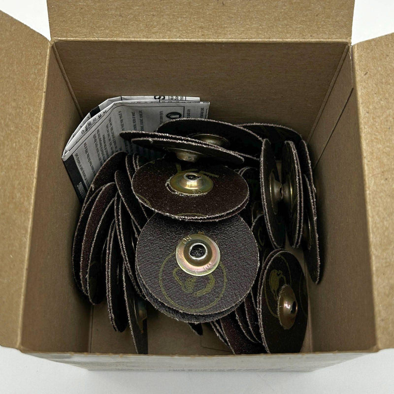 3M Roloc 49938 Quick Change Disc 2inch TSM 361F AO 80 Grit Medium 50pk/Box 1