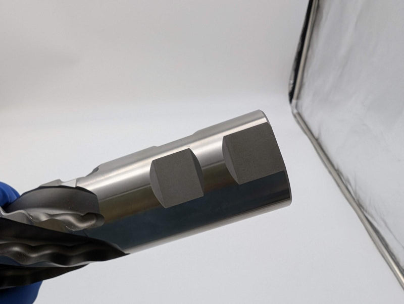 Weldon 2" Crest-Kut End Mill 6 Flute .120 RAD 2" Shank 8" LOC 11.75" OAL HSS 5