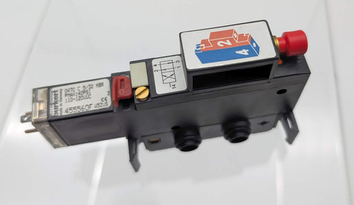 Burkert 0470 C 5/32 NBR Solenoid Valve 3/2-way Valve 1/4" Port 110-120V 140 PSI 1