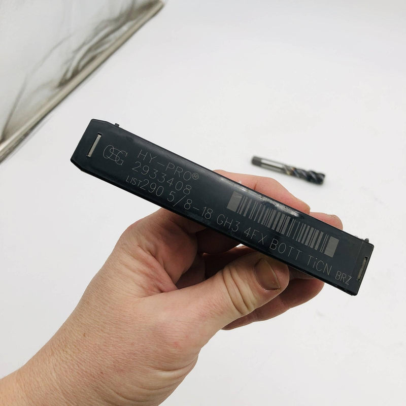 OSG Hy-Pro 2933408 Tap Spiral Flute 5/8-18 GH3 4FX BOTT TiCN Brz 2