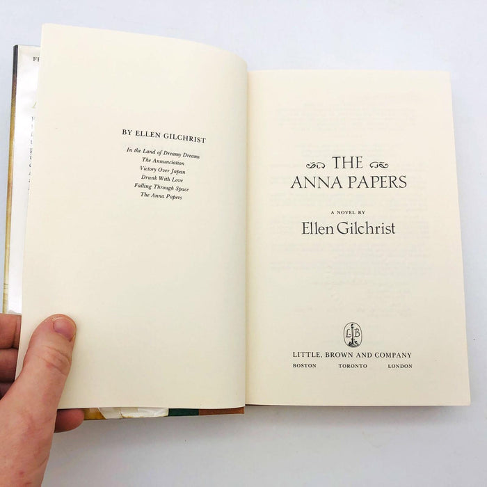 The Anna Papers Ellen Gilchrist Hardcover 1988 1st Ed/Print Ex Library Suicide 7
