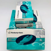 Kimberly-Clark 43441 Green Nitrile Exam Gloves Sz XL Pwd Free 4 Boxes/720 Gloves 1