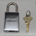 Schlage PL1001 Padlock LFIC .30"D x 1.50"L Shackle 1.75"W Polished Chrome Body 1