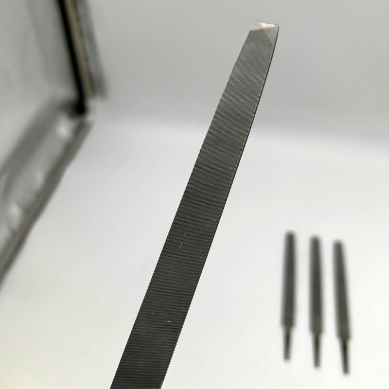 Nicholson 6" Flat Double / Single Cut Smooth File 03533N Rectangular w/ Tang 4pk