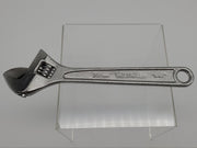 Westward Adjustable Wrench 8" L 1-1/8" Jaw SAE & Metric Chrome Steel 1NYA3 2