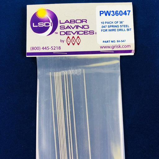 LSDI LS-84-547 Reference Drill Bits .047in X 36in George Risk In. PW36047 20pk 1