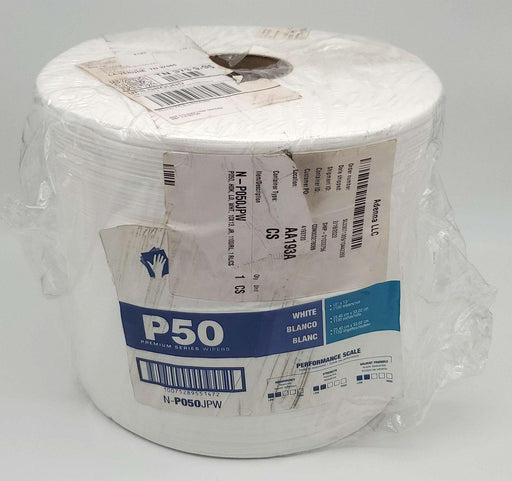 TaskBrand P50 Wipers Hydrospun 12" x 13" N-P050JPW Jumbo 1100 Wipers Per Roll 1