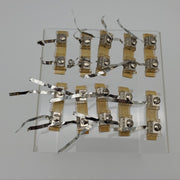 Ademco 175/L Double Foil Take Off Blocks Self Adhesive 1-3/4" x 1/8" Pack of 10 1