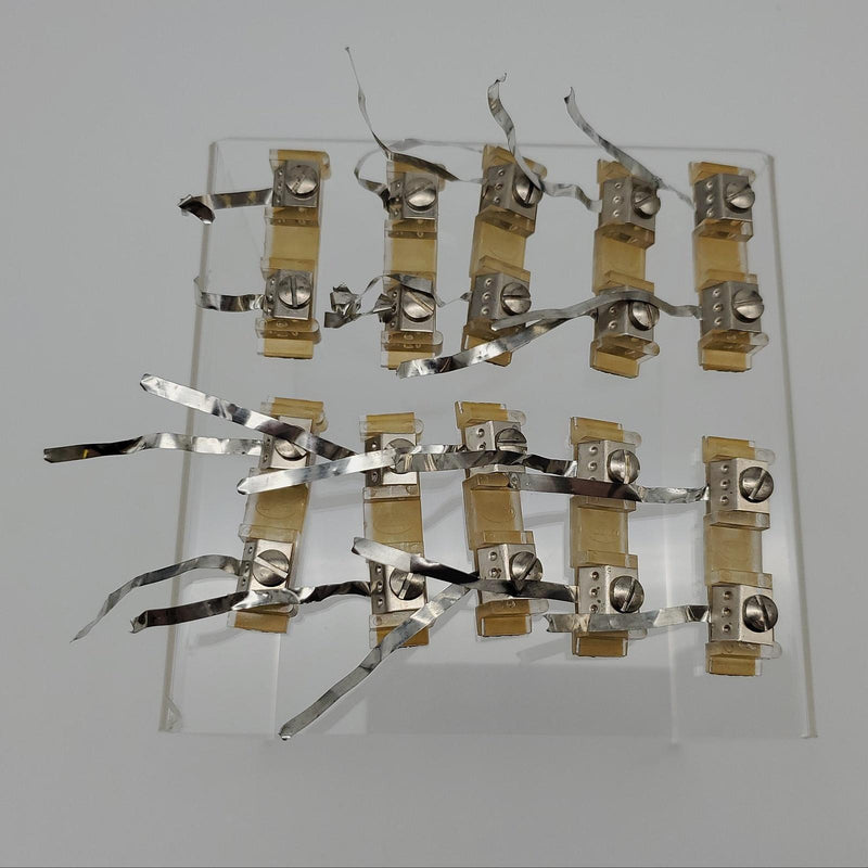 Ademco 175/L Double Foil Take Off Blocks Self Adhesive 1-3/4" x 1/8" Pack of 10 1