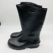 Dunlop 86775 Rubber Rain Boots Men 11/Women 13 Plain Toe Black 14in Lightweight 4