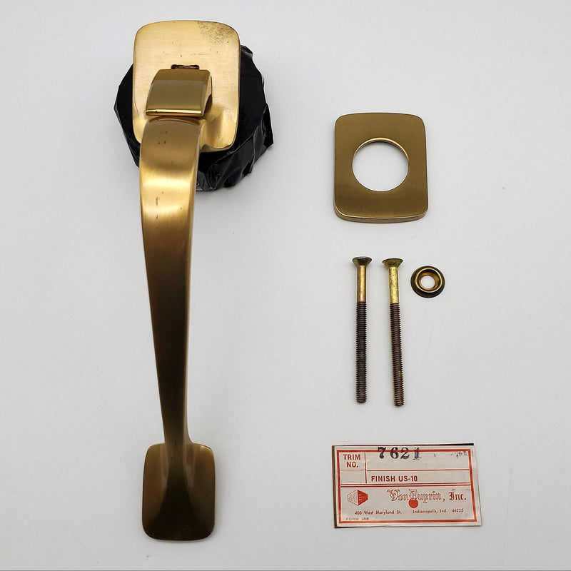 Von Duprin Door Pull 7621 Satin Bronze Thumbturn & Cylinder Trim 9-1/2" NOS 2