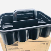 Rubbermaid FG315488BLA Carry Caddy Food Delivery Cleaning Water Bottles Blck 6pk 6