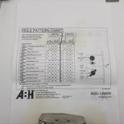 ABH LR6656 Mortise Lock Body LH Best 40H Satin Chrome Face Plate Privacy Lock 12