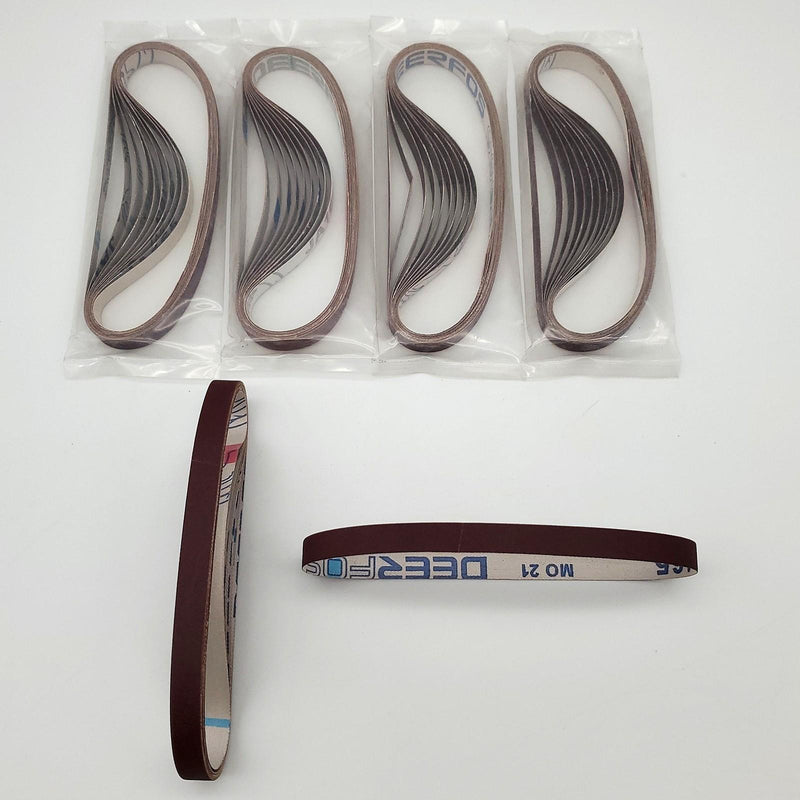 Congress Tools 1/2" Sanding Stick Belts 240 Grit Aluminum Oxide SB122 Pack of 50 1