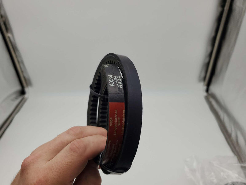 Gates AX34 Notched Belt 1/2" Width 36" Length 0.31" Thick Tri-Power 3