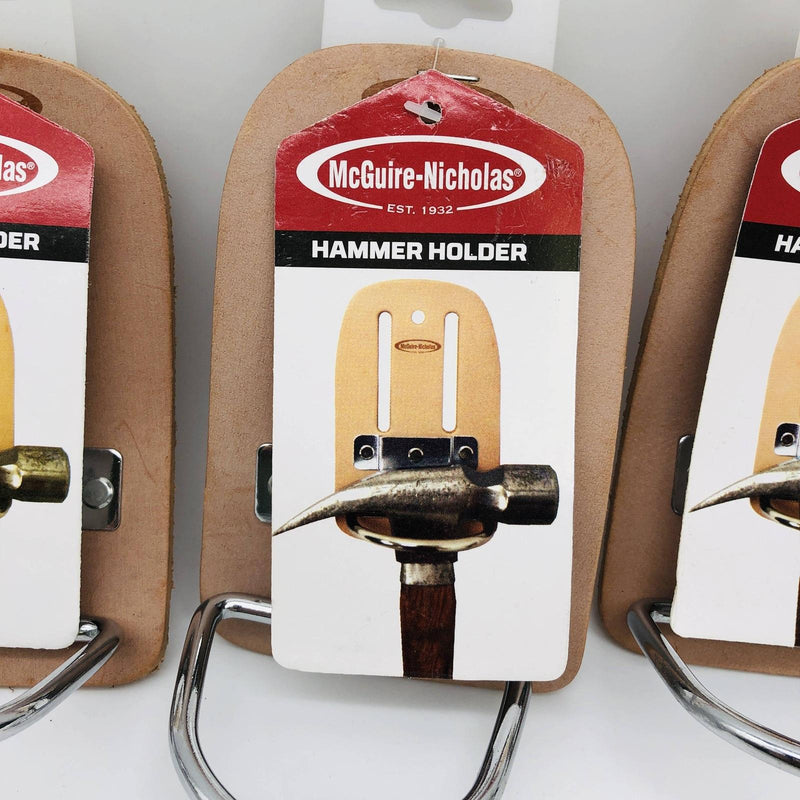 3pk McGuire-Nicholas 739 Hammer Holder Leather Swivel Steel Max2-1/2" Wide Belts 2