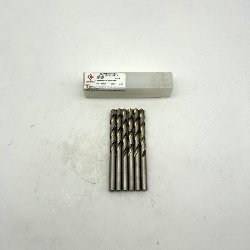 Cle-Line C62882 Jobber Drill Bit 8.4mm 1898 General Purpose HSS Bright Lot of 6