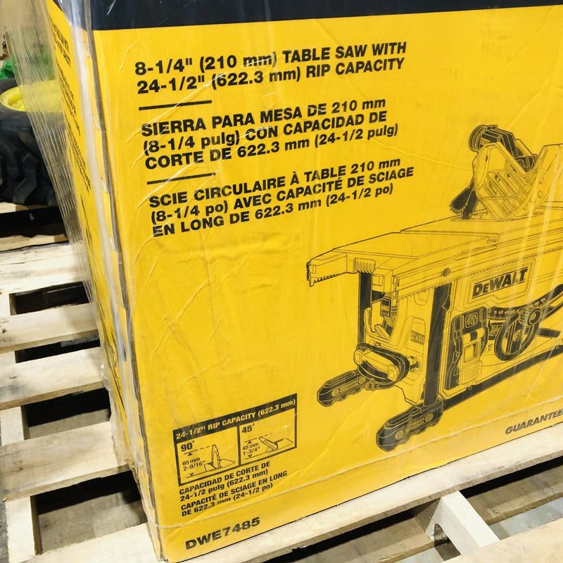 Dewalt DWE7485 Table Saw Jobsite Construction No Stand 3