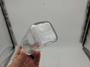 Qorpak 4oz French Square Glass Bottles Type 3 Green F217 Lid GLC-01311 Box of 24 4