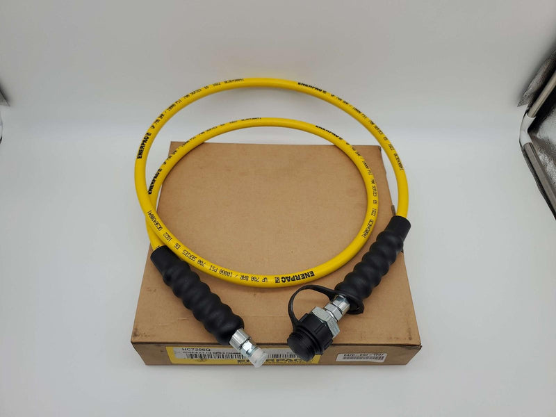 Enerpac HC7206Q Hydraulic Hose Assembly 6ft Len CH604 to 1/4 in M NPT 10,000 PSI 2