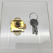 Eagle Mailbox Lock 2616 Brass Max 1/4" Rear Mount 1-3/8" Center Mount 3/16" Bolt 1