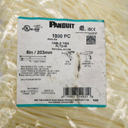 1000x Panduit PLT2I-M Cable Zip Tie 8in 40lb Locking Natural Nylon 54031 2