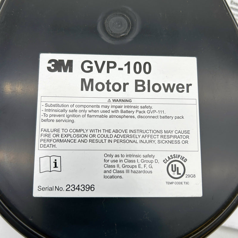 3M GVP-100 Motor Blower Powered Air Purifying Respirator Ref 4240-01-398-0217