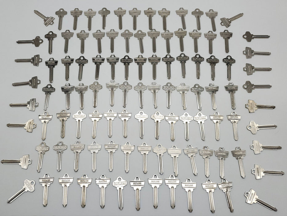 Keys for Crafting 100x Schlage Silver Tone Wafer Keys for Jewelry & Art Rusty 1