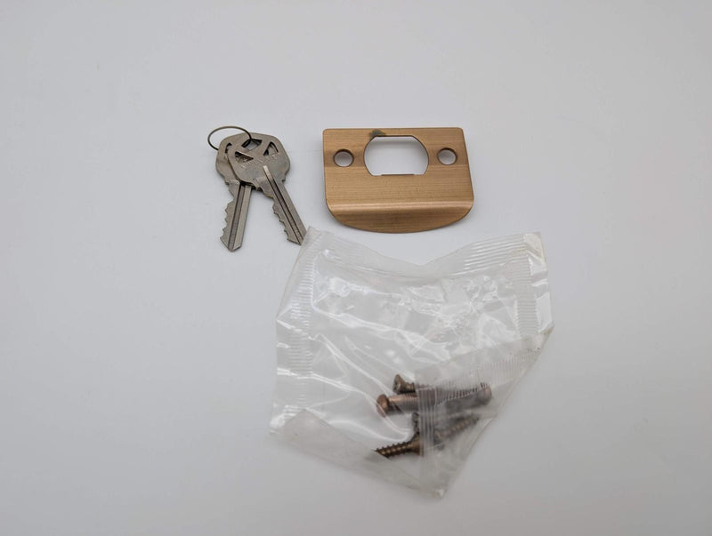 Kwikset Entry Door Knob Lock Satin Bronze Bel Air 2-3/8" Backset 400BDL